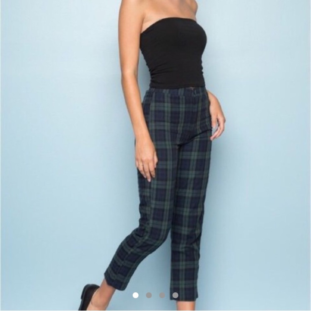 brandy melville plaid tilden pants